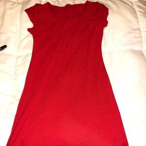 T-shirt dress, fitted